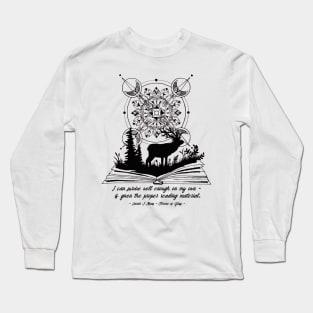 Deer ToG Quote Plain Long Sleeve T-Shirt